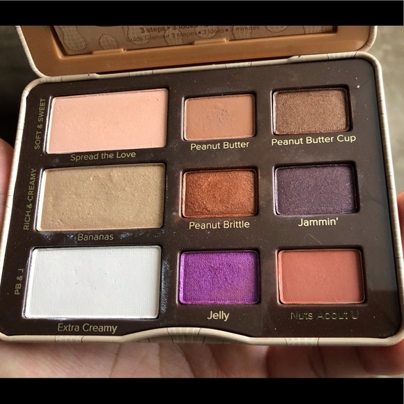 Too Faced Peanut Butter and Jelly Eyeshadow Eye Shadow Palette Makeup EUC - Picture 8 of 13